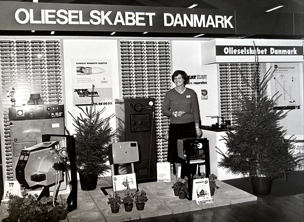 Founder Rose-Marie Nielsen at a trade fair in the seventies