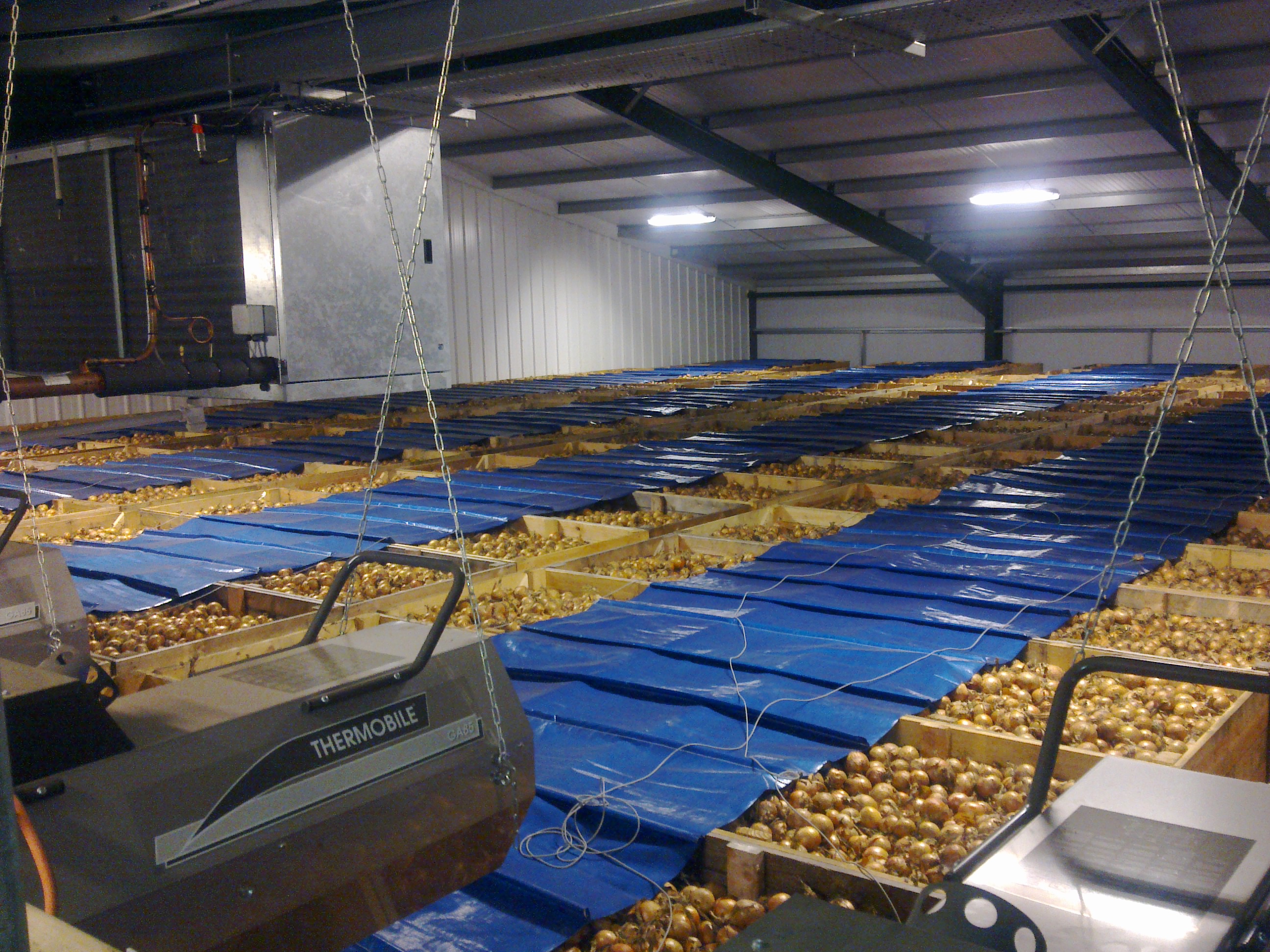 Thermobile GA-85 in a drying installation with fan positioning