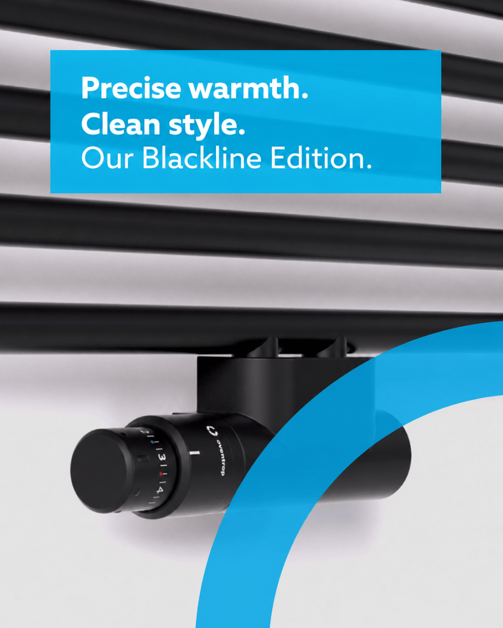 Oventrop Blackline: Matt black thermostat for the modern home