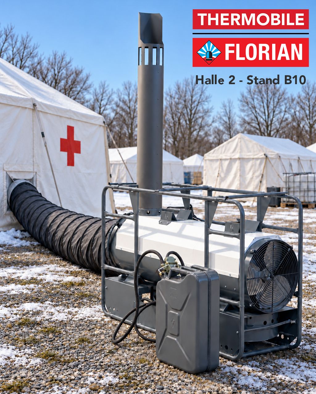 Thermobile ITA — clean, indirect heat for tents, emergency response, yards and temporary spaces